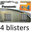 4x8 Panasonic Alkaline Everyday Power AAA