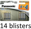 14x8 Panasonic Alkaline Everyday Power AAA